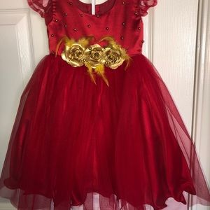 Kids Red long gown